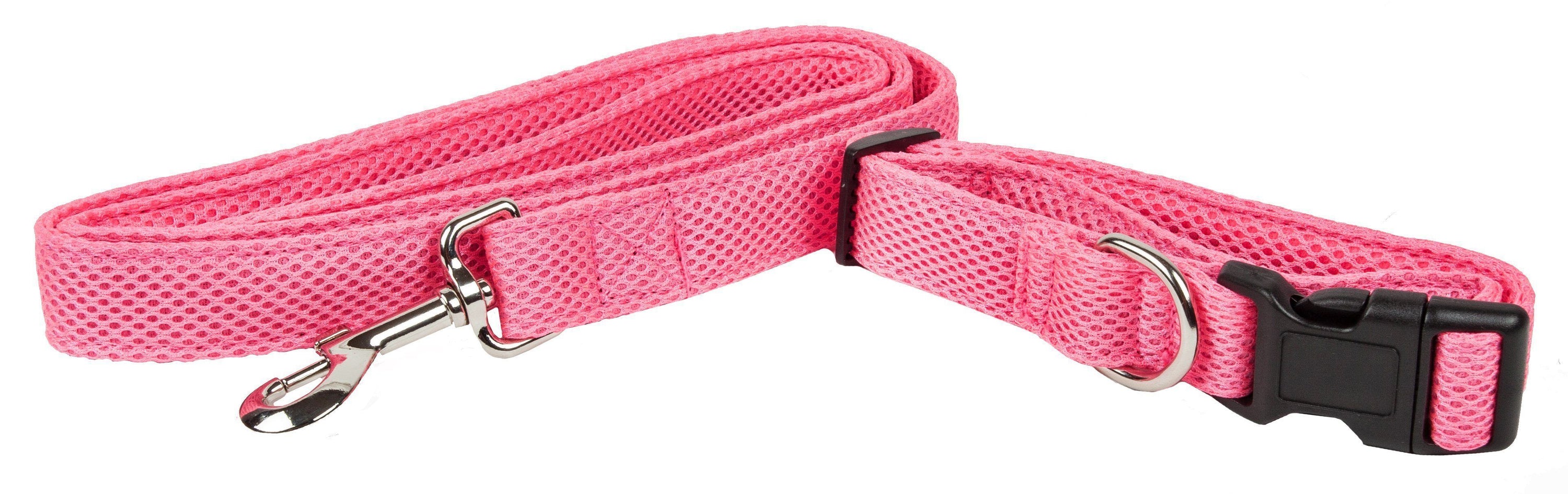 Pet Life ® 'Aero Mesh' 2-In-1 Breathable and Adjustable Dual-Sided Mesh Dog Leash and Collar  