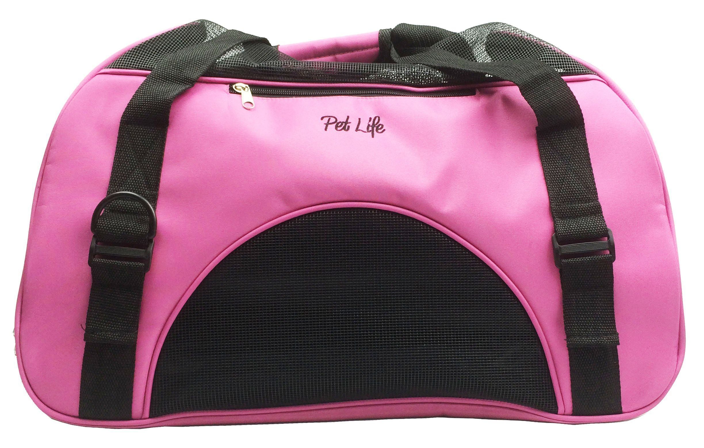 Pet Life ® 'Altitude Force' Airline Approved Sporty Zippered Folding Fashion Pet Dog Carrier  