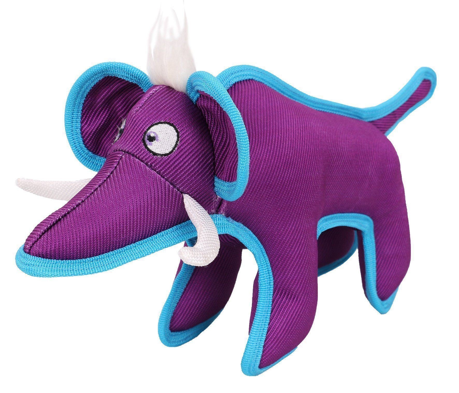 Pet Life ® 'Dura-Chew' Plush Animal Nylon Squeaker Dog Toy Purple 