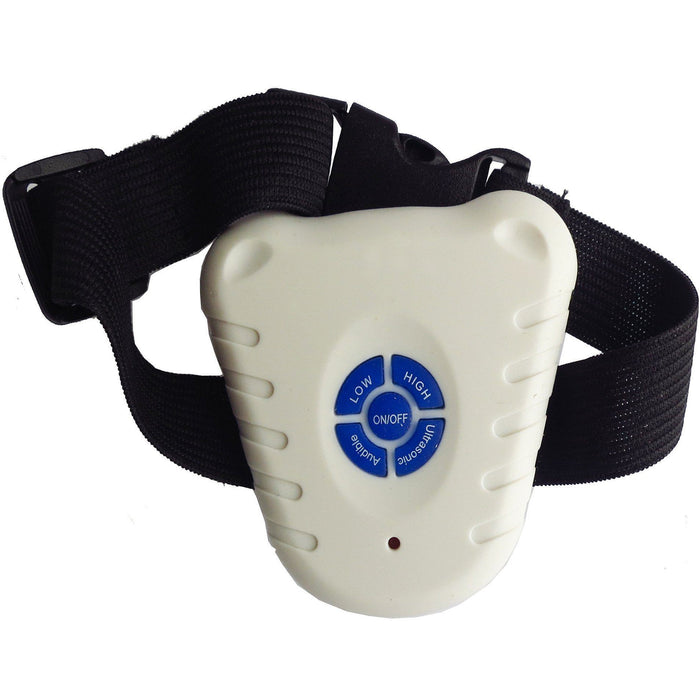 Pet Life ® Anti-Shock Ultrasonic Waterproof Safe Anti-Bark Training Dog Collar