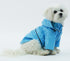 Pet Life ® 'Baby Blue' Waterproof Adjustable Dog Raincoat Jacket w/ Removable Hood  