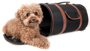 Pet Life ® 'Bark Avenue' Cylindrical Airline Approved Fashion Designer Posh Pet Dog Car...