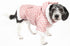 Pet Life ® 'Bow-Couture' Polka-Dot Bowed Insulated Dog Sweater Jacket X-Small Pink Polka