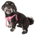 Pet Life ®  'Chichi Shaggy' Mesh Reversed Adjustable Fashion Dog Harness W/ Shaggy Neck Tie X-Small 