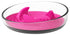 Pet Life ® 'Cirlicue' Shark Fin Shaped Modern Slow Feeding Pet Bowl Pink 