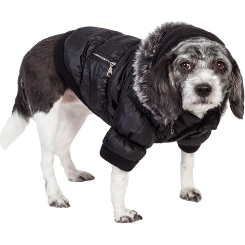 Pet Life Classic Metallic Insulated Fashion Designer Dog Coat