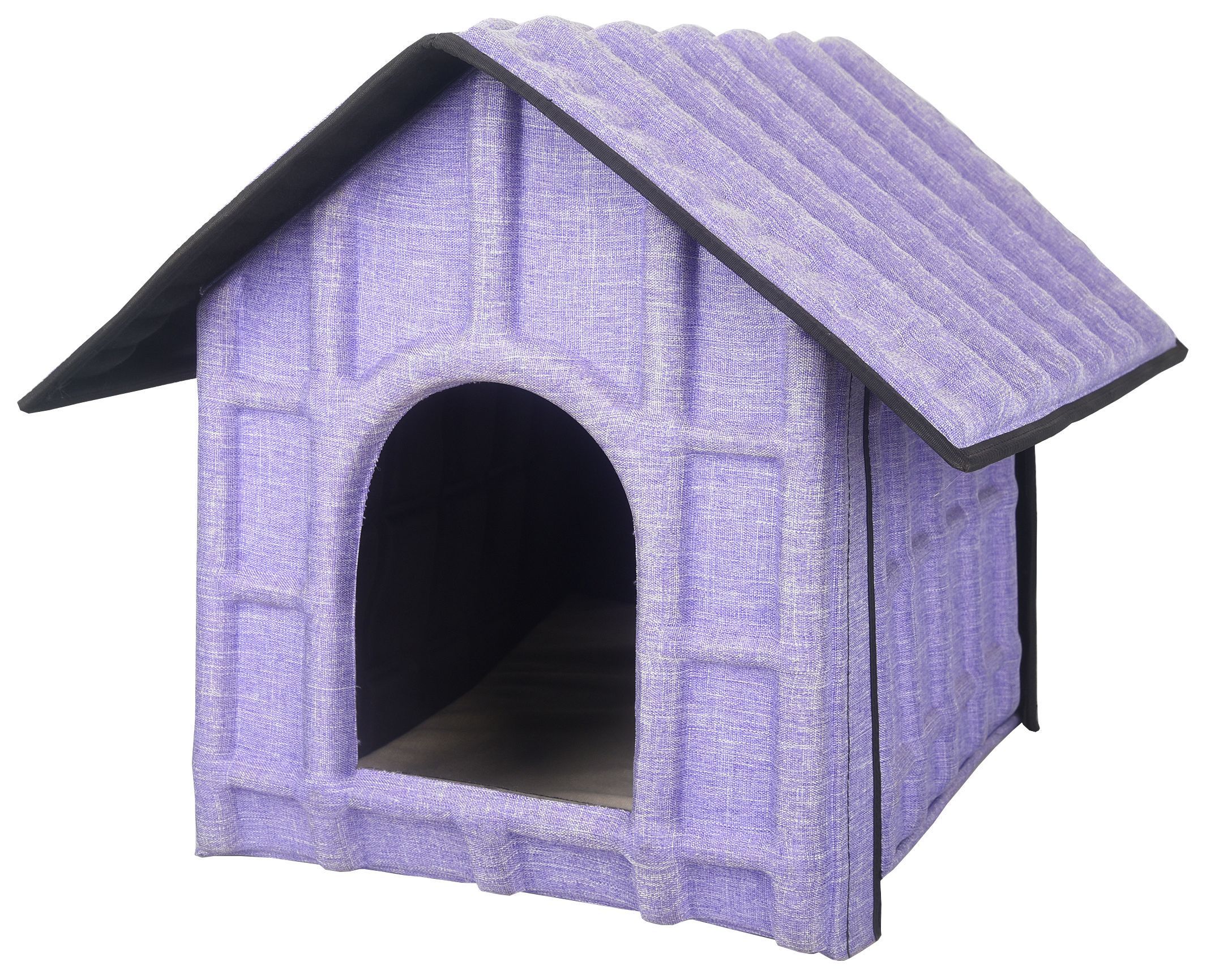 Pet Life ® 'Collapsi-Pad' Folding Lightweight Travel Pet House with inner Mat Purple 