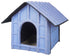 Pet Life ® 'Collapsi-Pad' Folding Lightweight Travel Pet House with inner Mat Blue 