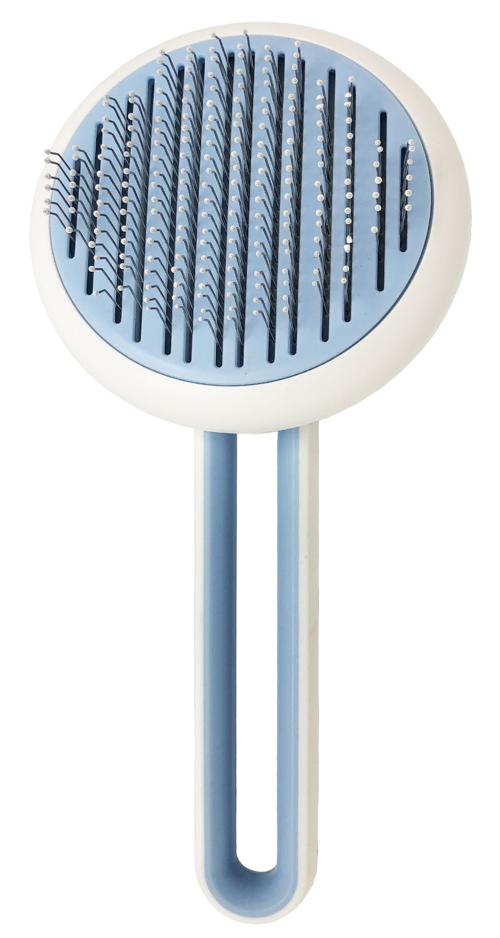 Pet Life ® 'Concepto' Modern Bristle Grooming Pet Deshedder Comb Blue 