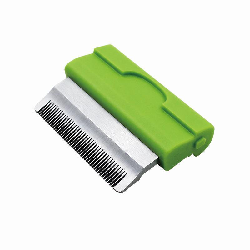 Pet Life ® 'Conversion' 5-in-1 Interchangeable Dematting and Deshedding Bristle Pin and Massage Grooming Pet Comb  