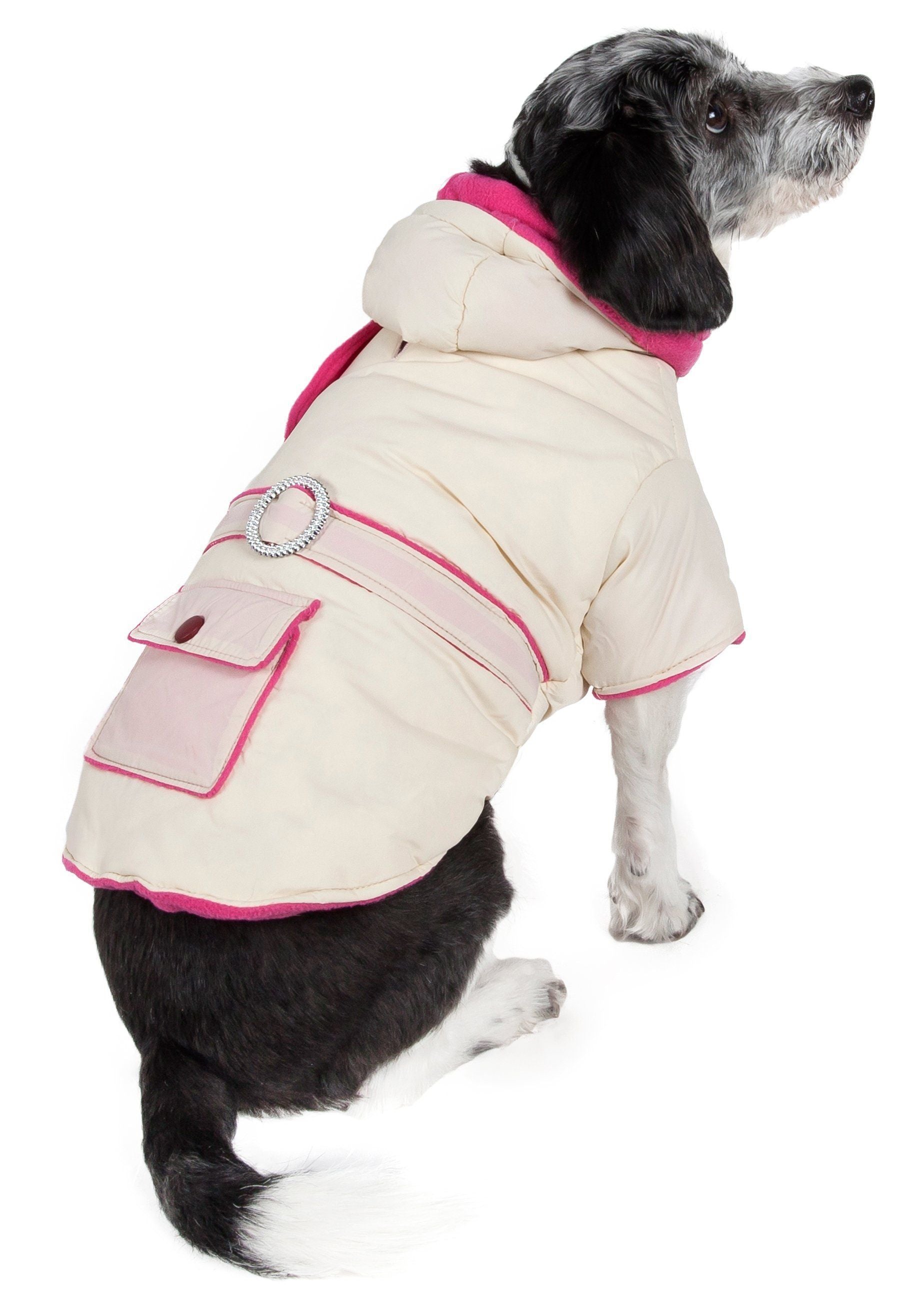 Pet Life ® Dual-Toned 3M Insulated Diamond Jeweled Pet Dog Jacket  