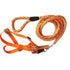 Pet Life ® 'Easy Tension' Reflective Stitched Adjustable 2-in-1 Pet Dog Leash and Harness Small Neon Orange
