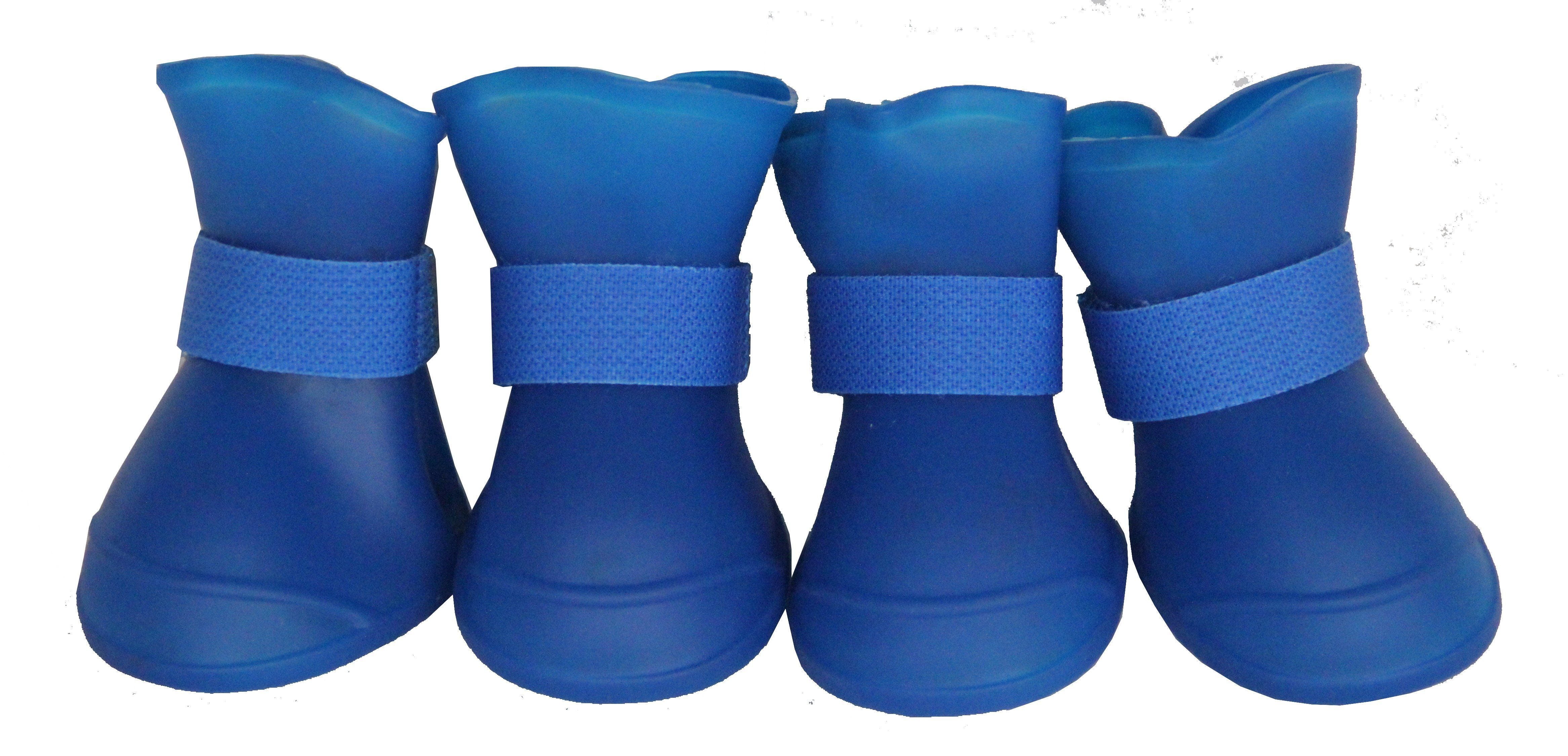 Pet Life ® Elastic Protective Multi-Usage All-Terrain Rubberized Dog Shoes - Set of 4  