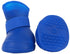 Pet Life ® Elastic Protective Multi-Usage All-Terrain Rubberized Dog Shoes - Set of 4 X-Small Blue