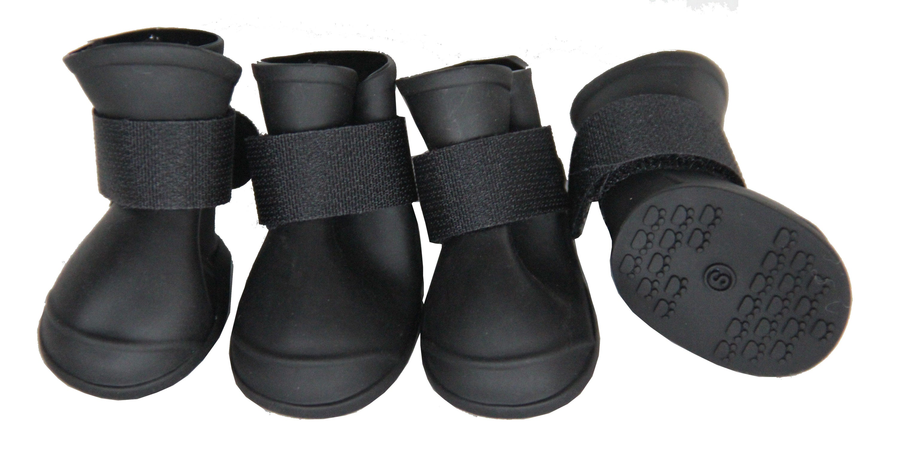 Pet Life ® Elastic Protective Multi-Usage All-Terrain Rubberized Dog Shoes - Set of 4  