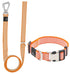 Pet Life ® 'Escapade' Outdoor Series 2-in-1 Convertible Dog Leash and Collar Orange Small