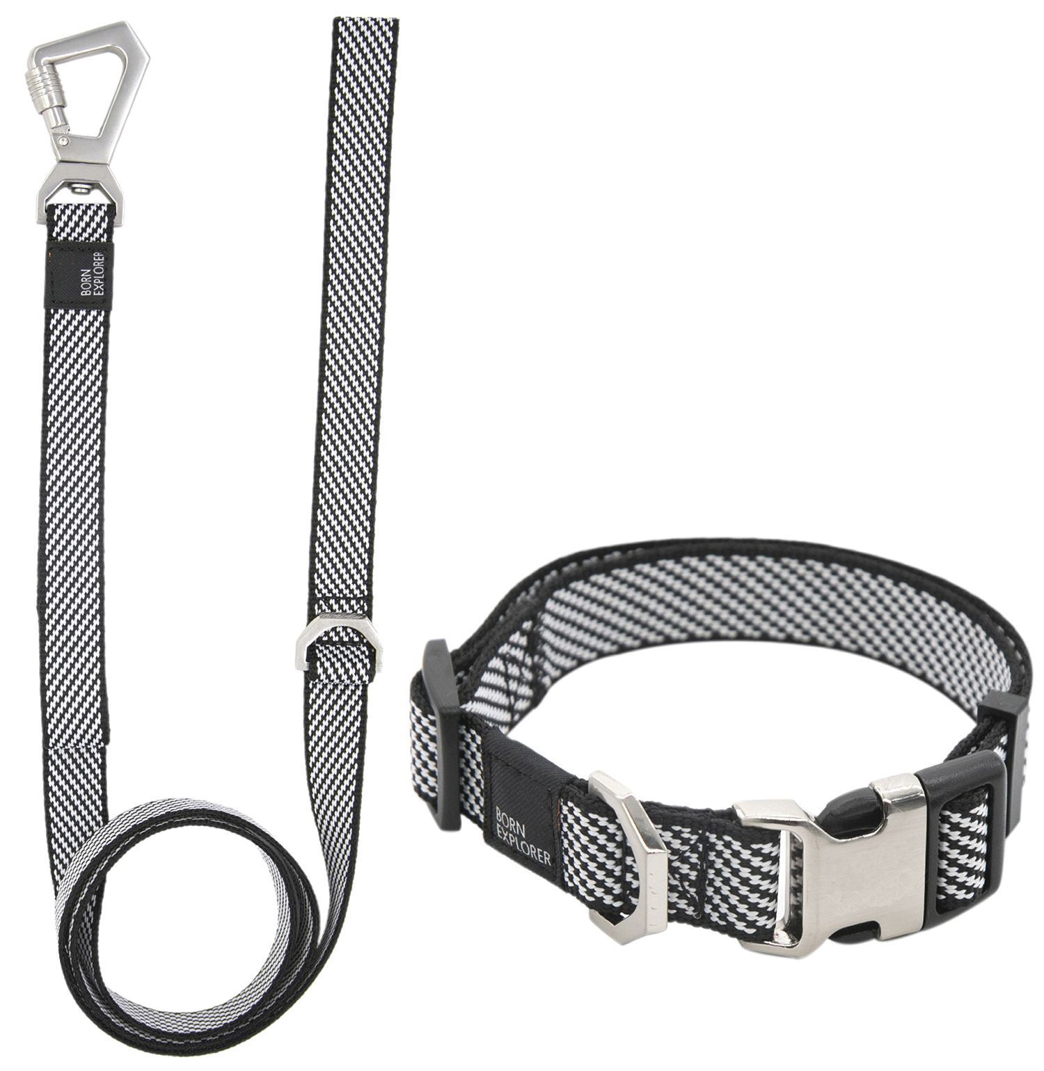 Pet Life ® 'Escapade' Outdoor Series 2-in-1 Convertible Dog Leash and Collar Gray Small