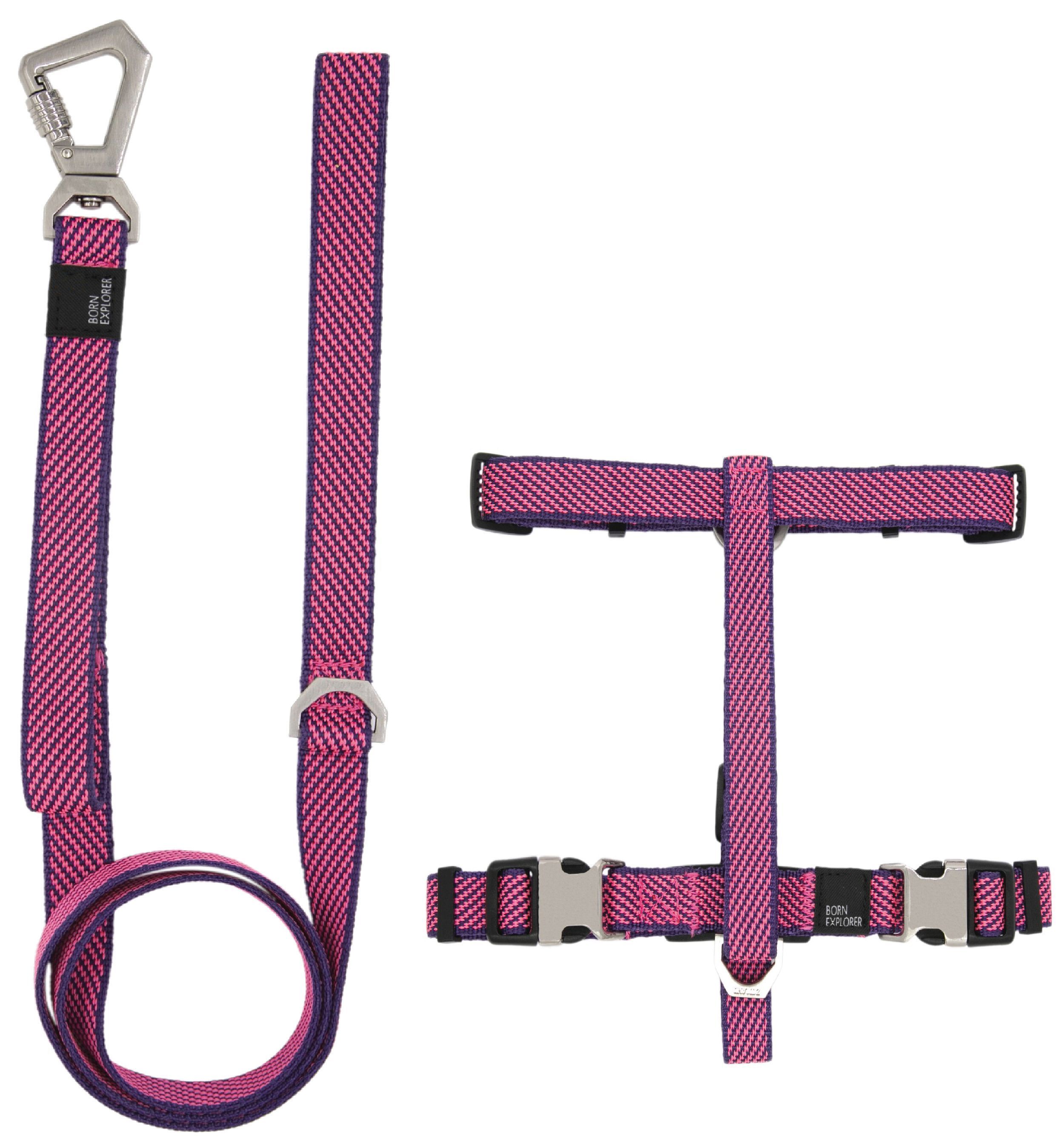 Pet Life ® 'Escapade' Outdoor Series 2-in-1 Convertible Dog Leash and Harness Pink Small