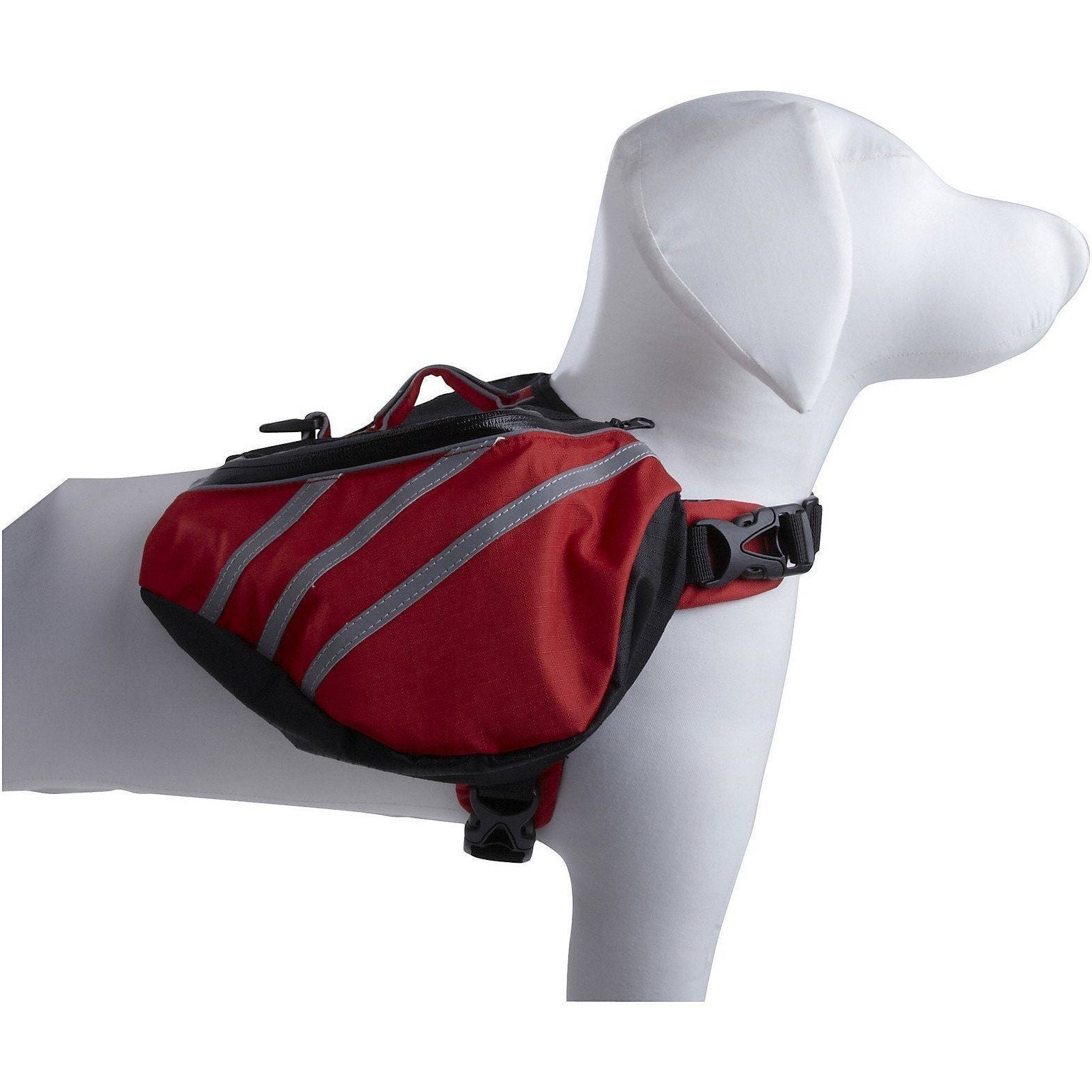 Pet Life ® 'Everest' DUPONT Waterproof Reflective Travel Fashion Designer Outdoor Camping Pet Dog Backpack Carrier X-Small Red