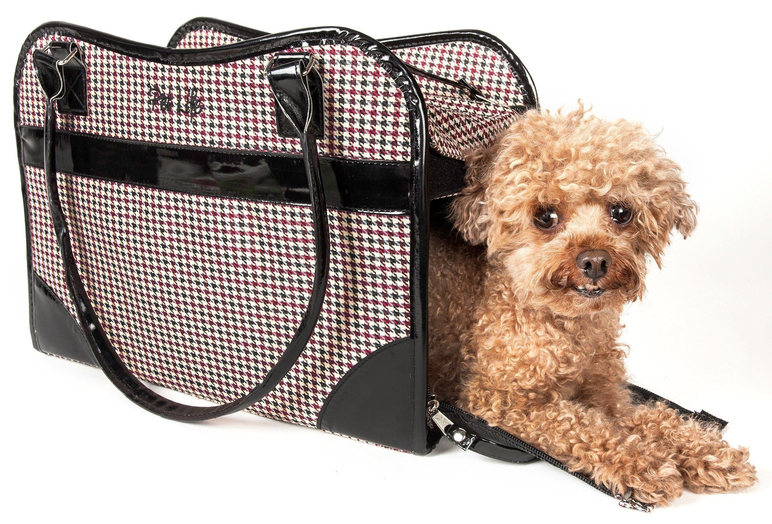 Pet Life ® Exquisite Airline Approved Designer Travel Pet Dog Handbag Carrier  