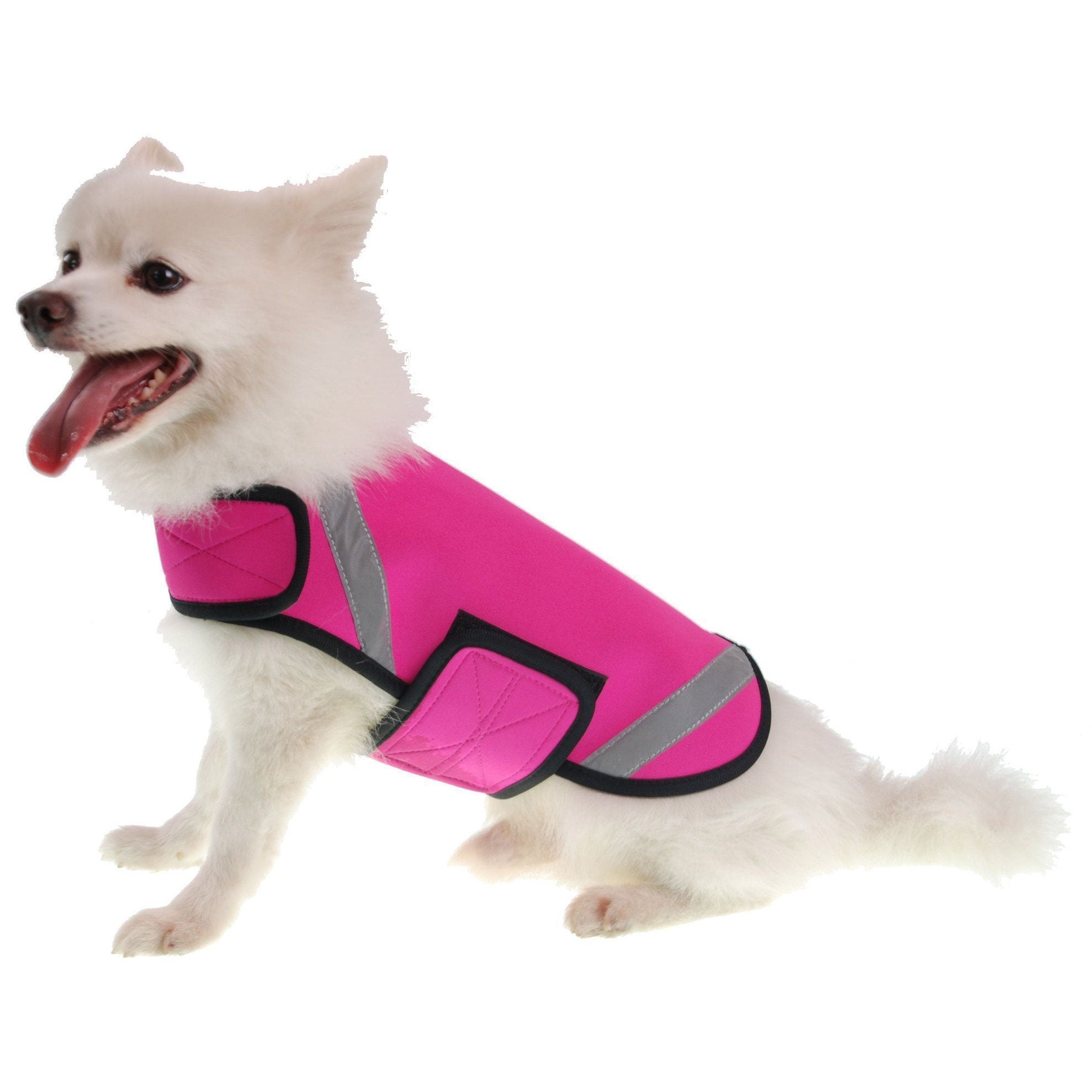 Pet Life ® 'Extreme Neoprene' Multi-Purpose Protective and Reflective Rash Guard Dog Coat X-Small Pink