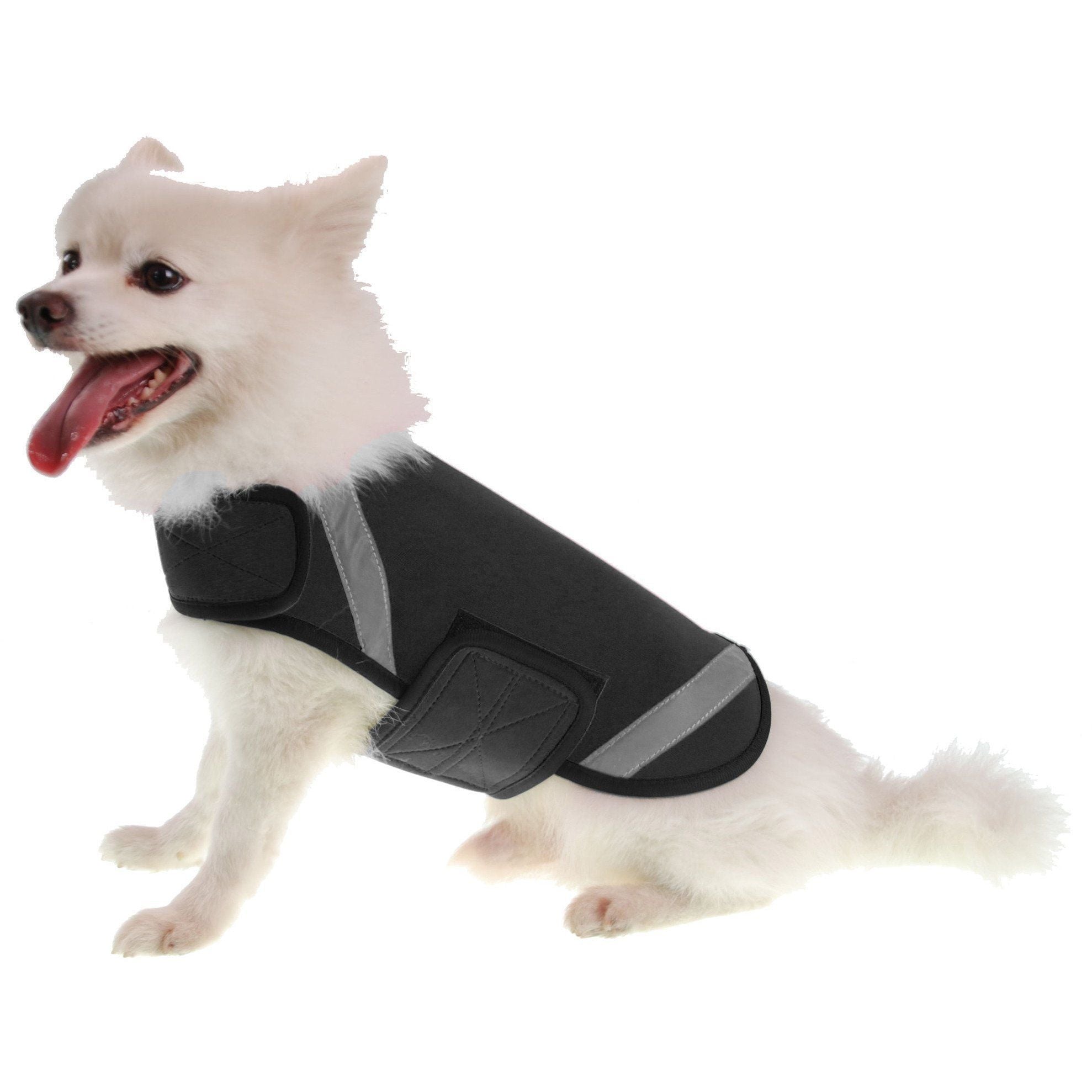 Pet Life ® 'Extreme Neoprene' Multi-Purpose Protective and Reflective Rash Guard Dog Coat X-Small Black