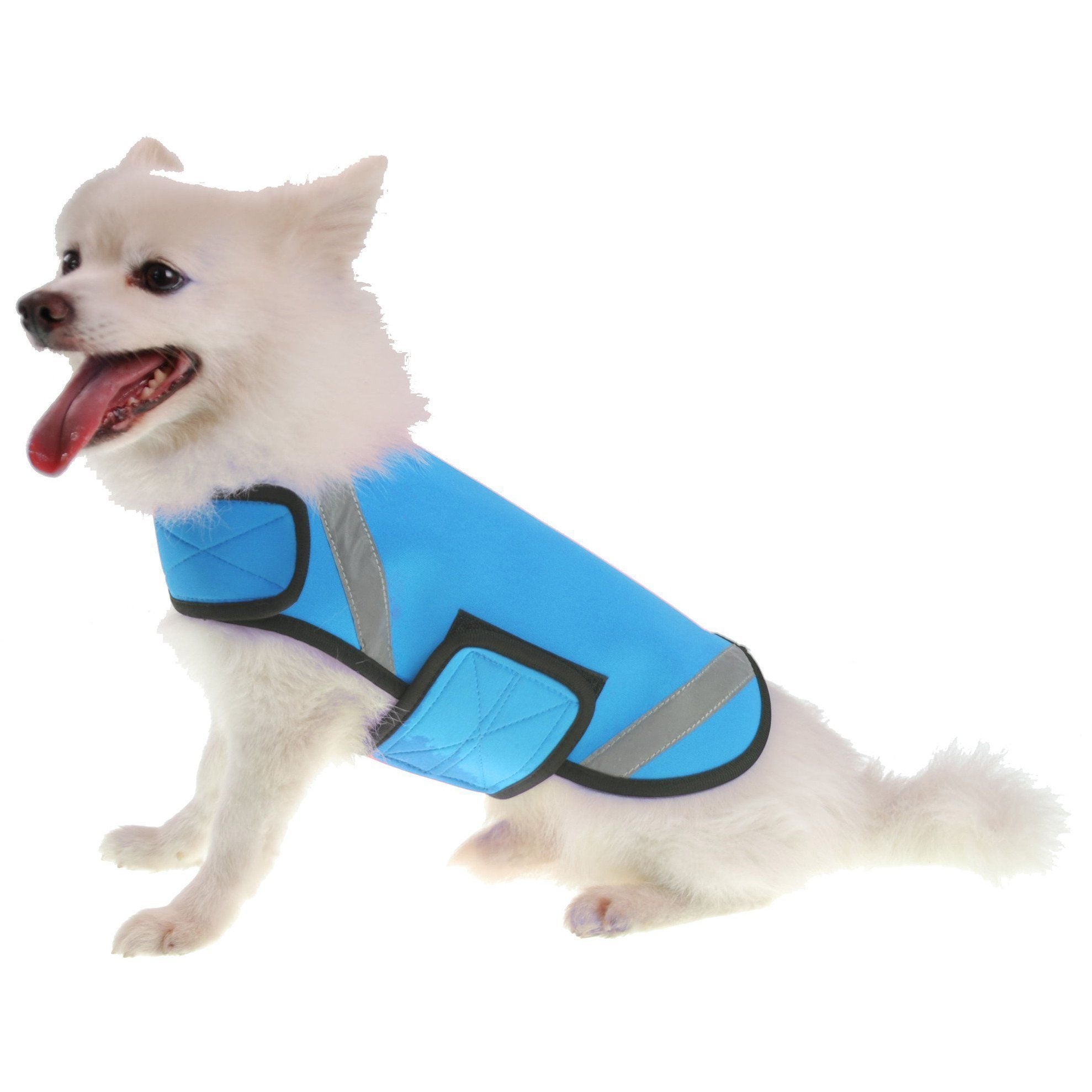 Pet Life ® 'Extreme Neoprene' Multi-Purpose Protective and Reflective Rash Guard Dog Coat X-Small Blue