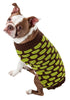 Pet Life ® Fashion Weaved Heavy Knit Designer Ribbed Turtle Neck Dog Sweater  