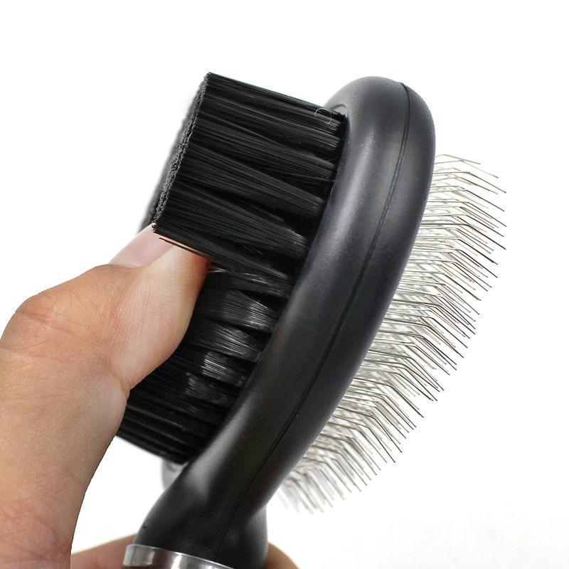 Pet Life ® Flex Series 2-in-1 Dual-Sided Slicker and Bristle Grooming Pet Brush  