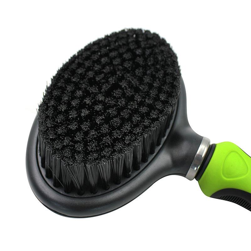 Pet Life ® Flex Series 2-in-1 Dual-Sided Slicker and Bristle Grooming Pet Brush  