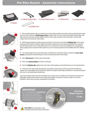 Dog carrier bike top attachment