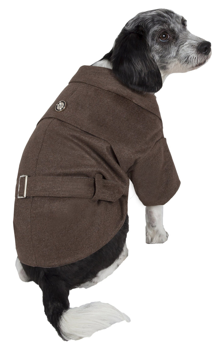 Pet Life ® 'Galore Back-Buckled' Fashion Wool Dog Jacket Coat