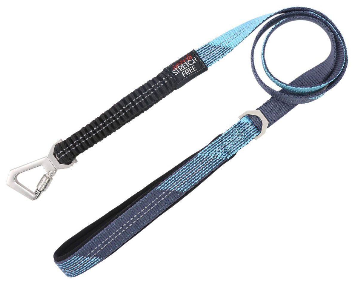 Pet Life ® 'Geo-prene' 2-in-1 Shock Absorbing Neoprene Padded Reflective Dog Leash and Collar  