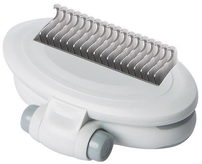 Pet Life ® 'Gyrater' Swivel Travel Grooming Dematting Pet Comb Default Title 