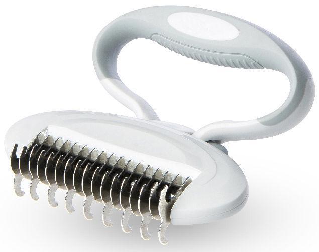 Pet Life ® 'Gyrater' Swivel Travel Grooming Dematting Pet Comb  