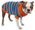 Pet Life ® Heavy Cable Knitted Striped Fashion Designer Polo Dog Sweater  