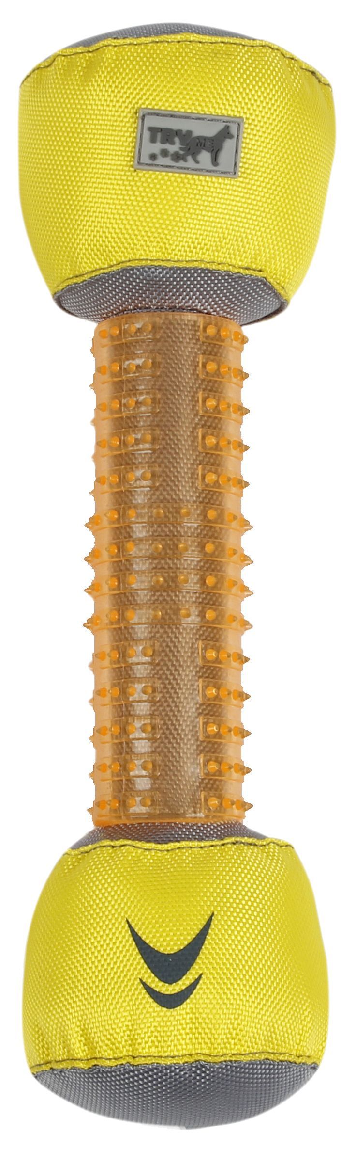 Pet Life ® 'Hoist-a-Fetch' Durable Nylon and Rubber Floating Dental Fetch Dog Toy Orange, Yellow