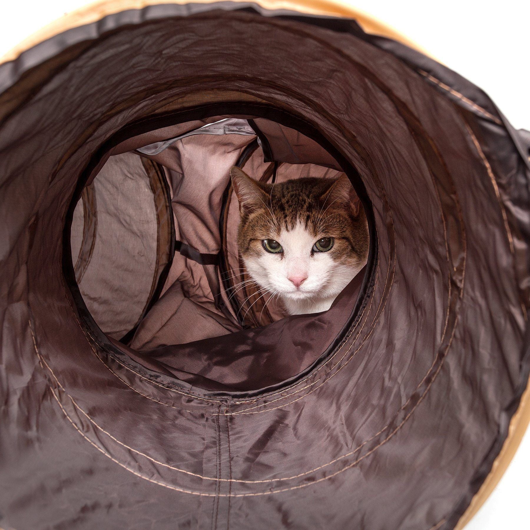 Pet Life ® 'Kitting-Go-Seek' Collapsible Folding Travel 3-way Kitty Cat Tunnel  