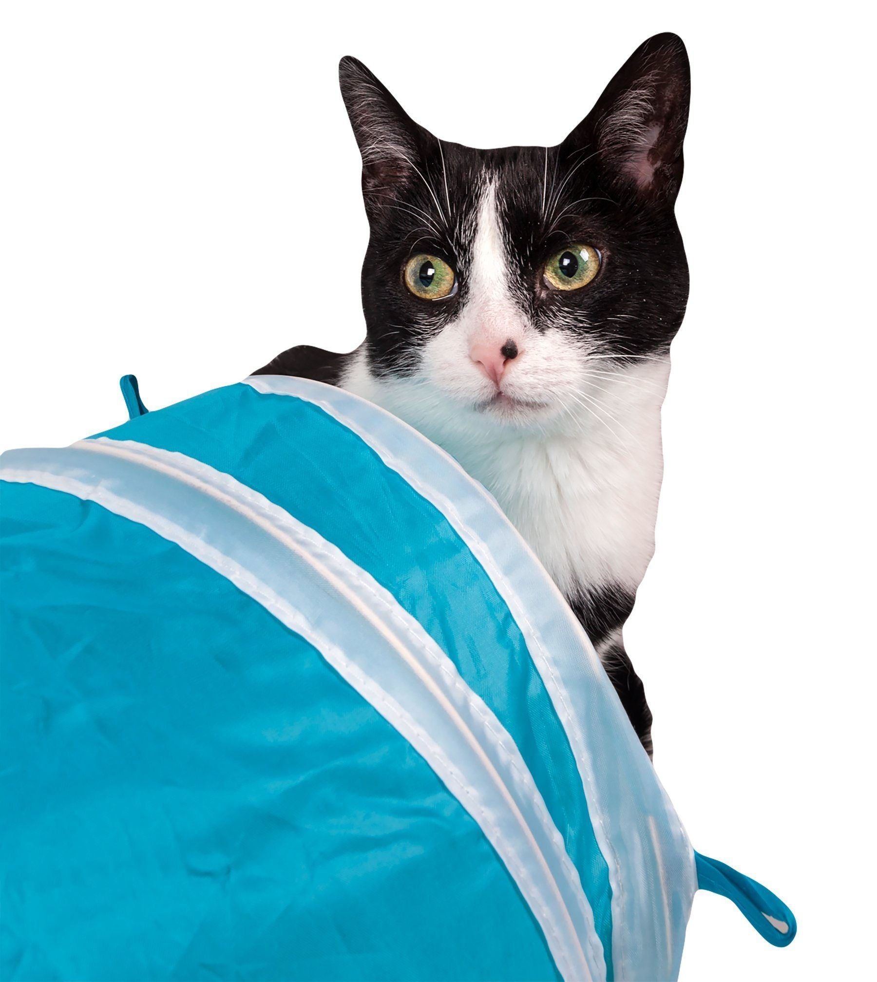 Pet Life ® 'Kitting-Go-Seek' Collapsible Folding Travel 3-way Kitty Cat Tunnel  