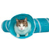 Pet Life ® 'Kitting-Go-Seek' Collapsible Folding Travel 3-way Kitty Cat Tunnel  