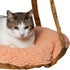 Pet Life ® 'Kittyhaus' Dual-Lounge Hanging Relaxing Kitty Cat Pillow Bed Hammock Lounger Brown 