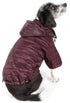 Pet Life ® Lightweight Adjustable and Collapsible 'Sporty Avalanche' Dog Coat w/ Pop-out Zippered Hood  