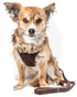 Pet Life ® Luxe 'Furracious' 2-In-1 Adjustable Dog Harness and Leash with Detachable Fur Collar  