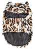 Pet Life ®  Luxe 'Lab-Pard' Dazzling Leopard Patterned Mink Fur Dog Coat  