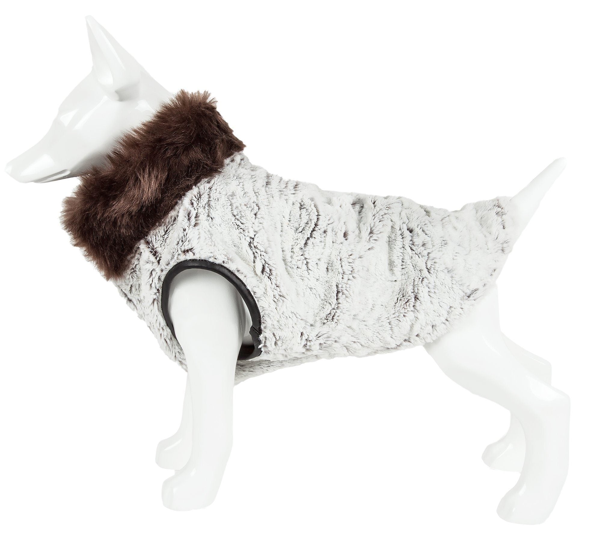 Pet Life ® Luxe 'Purrlage' Pelage Designer Fashion Fur Dog Coat  