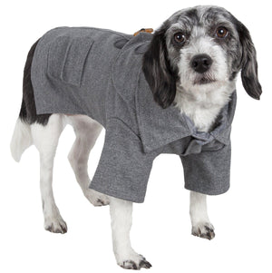 Pet Life ® 'Military Static' Rivited Fashion Collared Wool Dog Jacket Coat