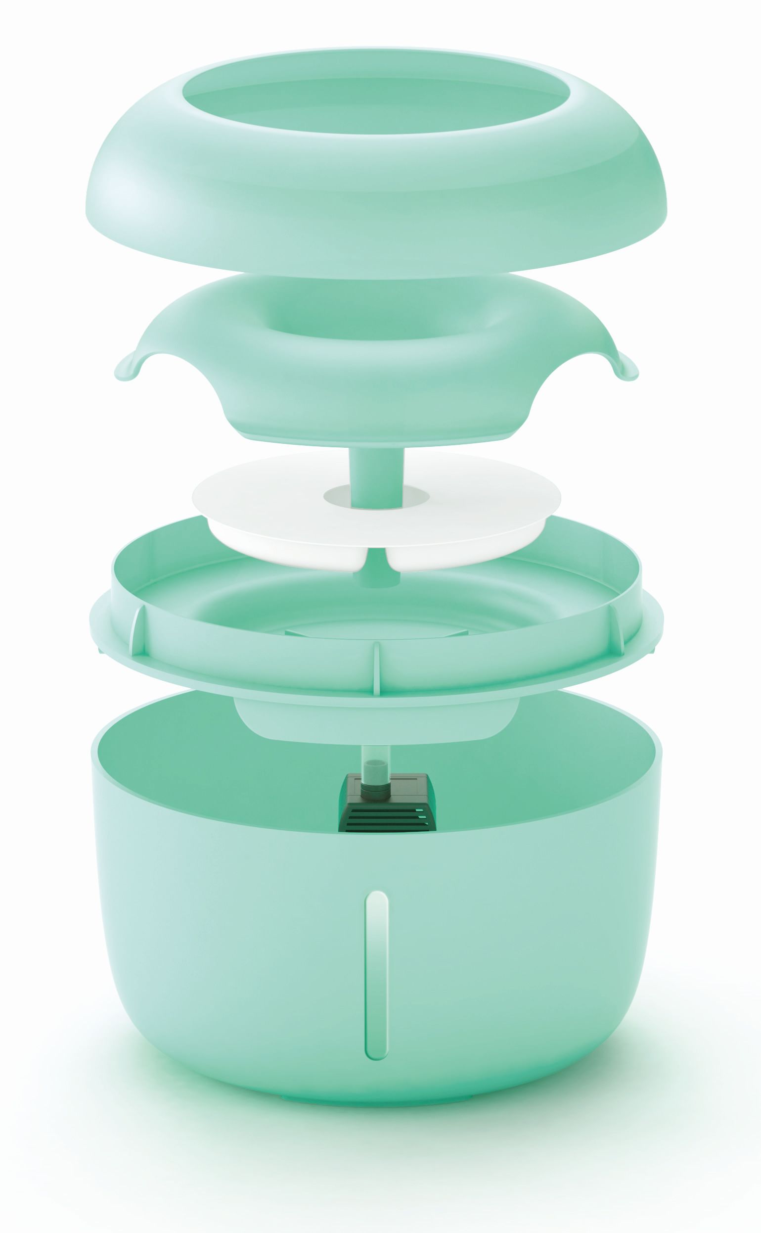 Pet Life ® 'Moda-Pure' Ultra-Quite Filtered Dog and Cat Fountain Waterer  