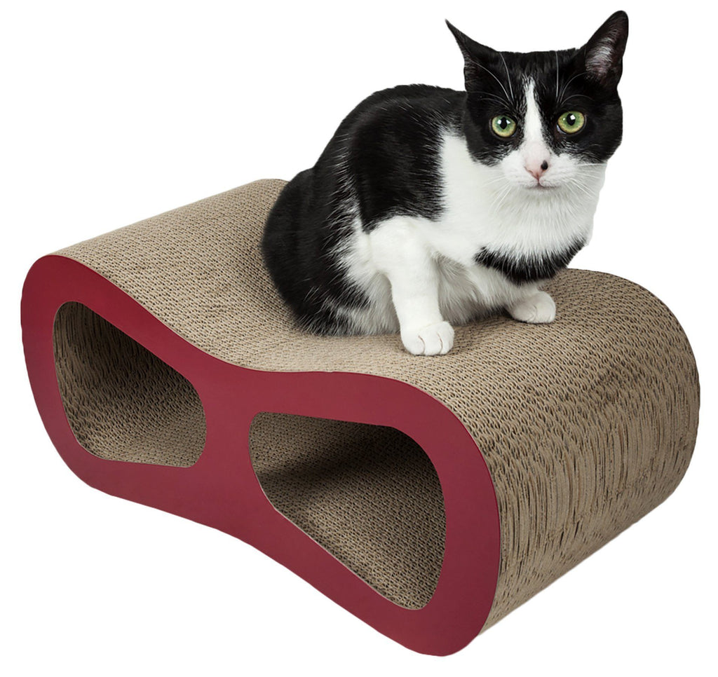 Pet Life ® 'Modiche' Premium Quality Modern Designer Kitty Cat Scratcher Lounger Lounge...