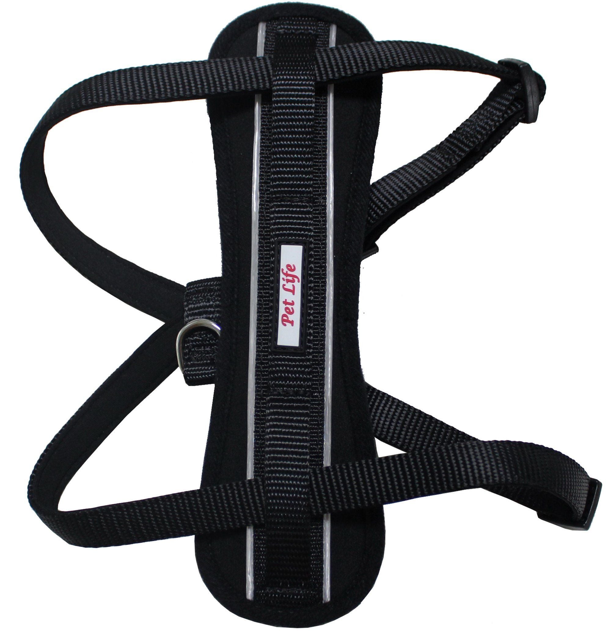 Pet Life ® 'Mountaineer' Chest Compressive Adjustable and Reflective Easy Pull Pet Dog Harness  