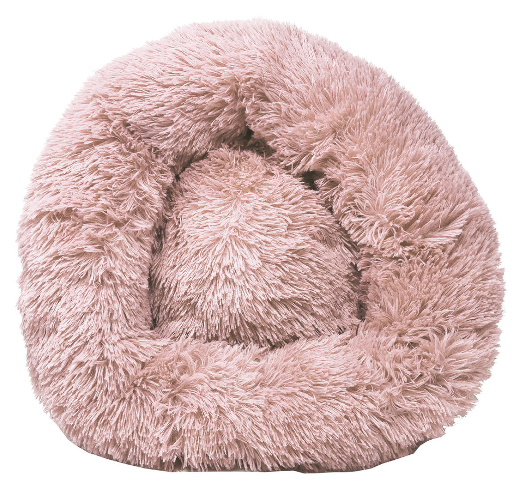 Pet Life ® 'Nestler' High-Grade Plush and Soft Rounded Pet Bed Pink Medium